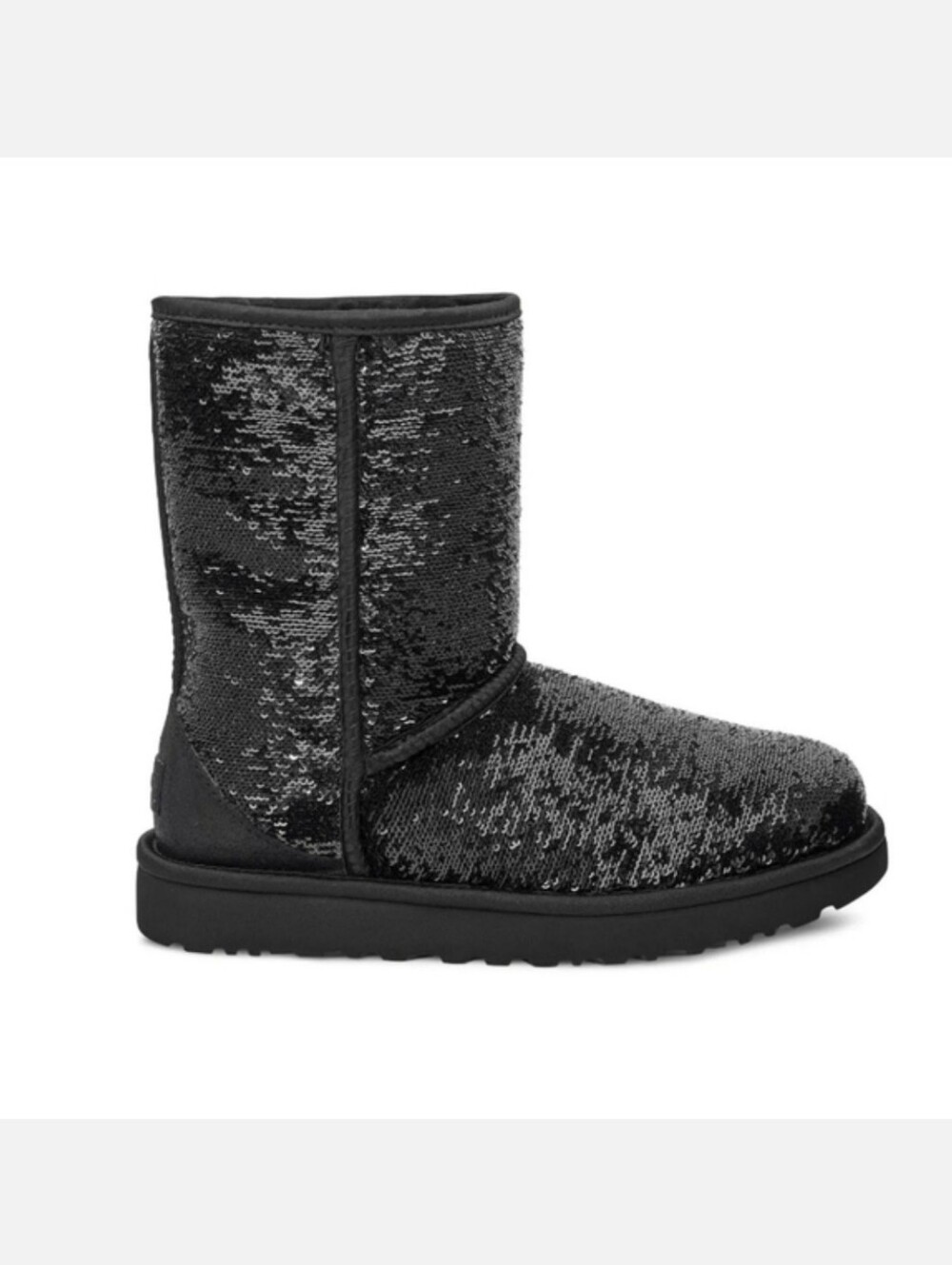 UGG COSMOS Classic Short Boot With Sequins Black Size 9